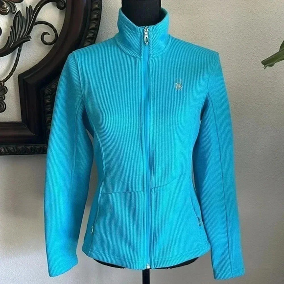 Spyder Women’s Core Sweater Full Zip Riviera Medium - Picture 1 of 16
